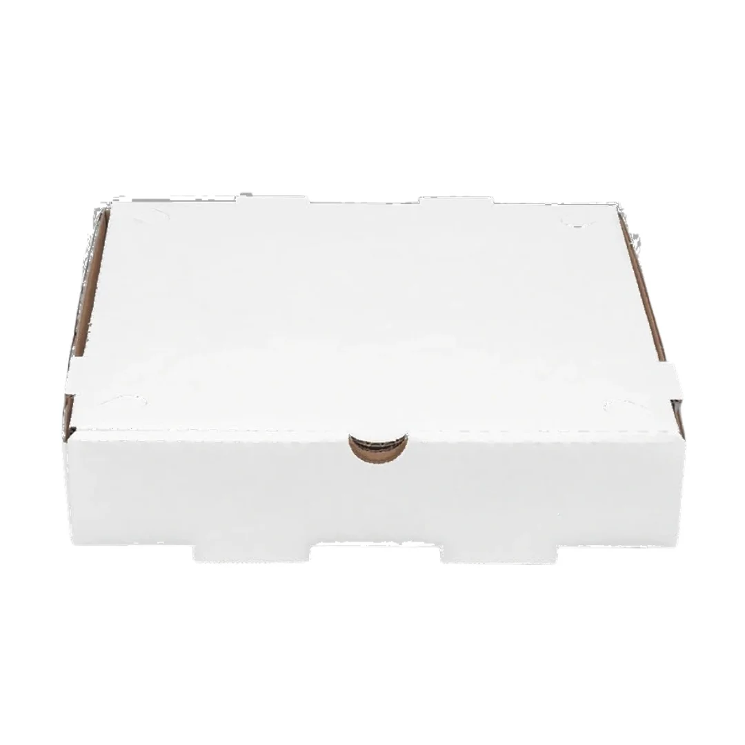 10 White Printed Corrugated Pizza Box – 50 Count 10" White Printed Corrugated Pizza Box – 50 Count - Image 1