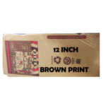 12" Brown Printed Corrugated Pizza Box – 50 Ct