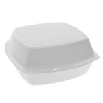 Pactiv SmartLock Foam Hinged Sandwich Container – 6×6×3 Inch (500 Count)