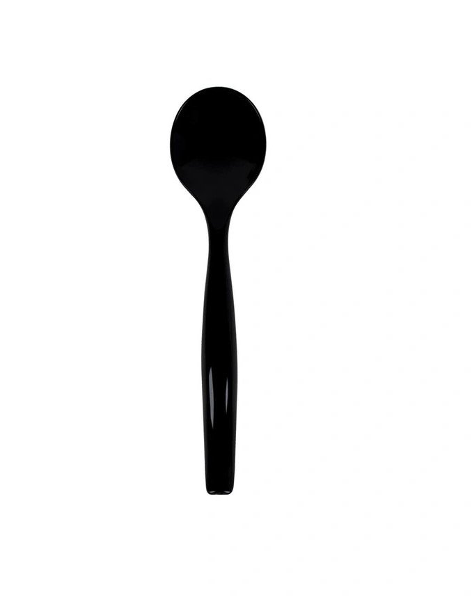 Sabert 10 Black Serving Spoons – 9 Ct disposableproducts.net Sabert 10" Black Serving Spoons – 9 Ct - Image 1