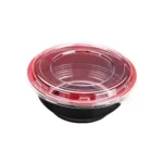 Sunset Asian-Style Bowl with Lid – 24 oz – 150 Ct