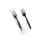 Sunset Heavy Black Poly Forks – 1000 Ct